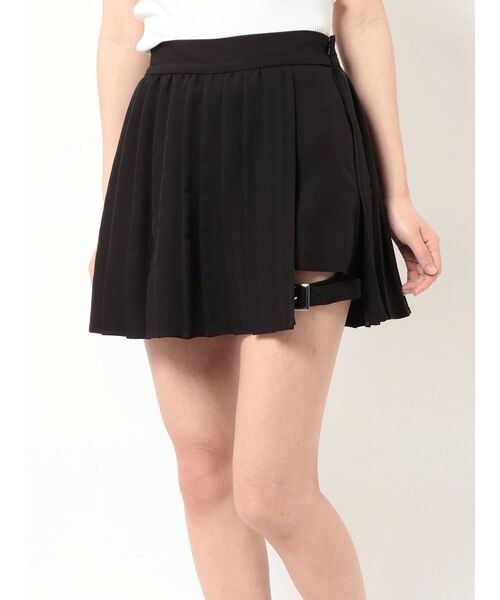 GYDA（ジェイダ）の「2WAYプリーツラップ スカートライクショートパンツ（スカート・レディース・オフホワイト/ブラック・FREE）」の21枚目の写真