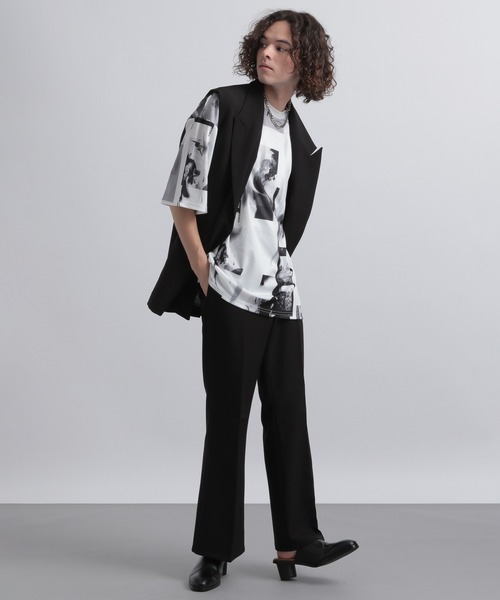 HARE（ハレ）の「トロミストレートフレアトラウザー(HARE)（その他パンツ・メンズ・ブラック/ベージュ/グレー・SMALL/MEDIUM）」の20枚目の写真