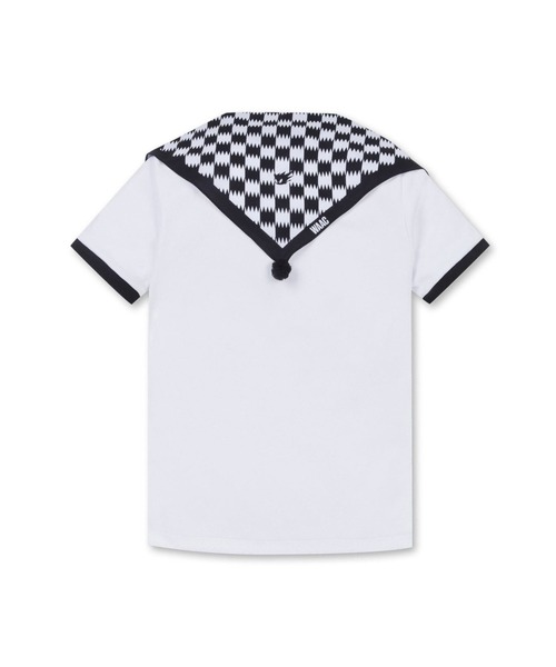 WAAC(ワック)の「WOMENS スカーフ付き Tシャツ(Tシャツ/カットソー・レディース・ホワイト/ブルー・1/3/2)」の14枚目の写真