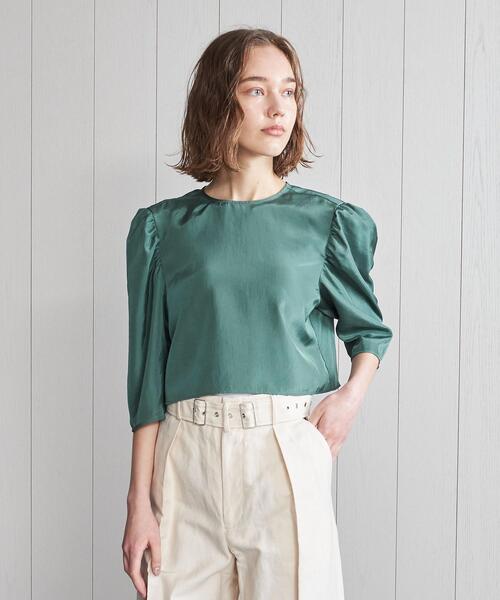 H BEAUTY&YOUTH UNITED ARROWS(エイチビューティーアンドユースユナイテッドアローズ)の「<H>TAFFETA CROPPED PULLOVER/ブラウス(シャツ/ブラウス・レディース・ダークグレー/ケリー・S/M)」の5枚目の写真