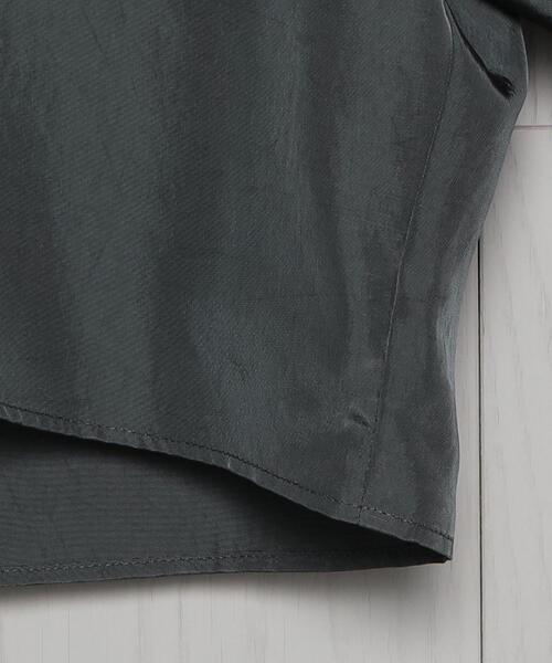H BEAUTY & YOUTH エイチビューティーアンドユース TAFFETA CROPPED PULLOVER キュプラタフタクロップドブラウス 1621-299-1704 グレー M ITS965U04I42 H BEAUTY&YOUTH UNITED ARROWS（エイチビューティーアンドユース