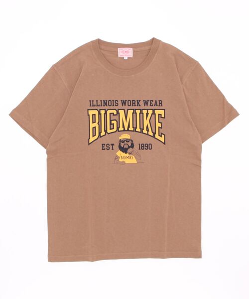BIG MIKE(ビッグマイク)の「BIG MIKE ビッグマイク / MIKE COLLEGE SS TEE 半袖 カレッジプリントTシャツ // 102228601(Tシャツ/カットソー・メンズ・ホワイト/ブラック/オリーブ/キャメル・MEDIUM/LARGE/X-LARGE)」の4枚目の写真
