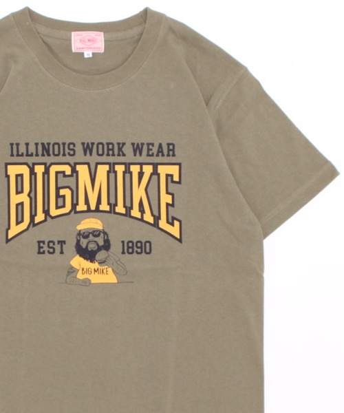 BIG MIKE(ビッグマイク)の「BIG MIKE ビッグマイク / MIKE COLLEGE SS TEE 半袖 カレッジプリントTシャツ // 102228601(Tシャツ/カットソー・メンズ・ホワイト/ブラック/オリーブ/キャメル・MEDIUM/LARGE/X-LARGE)」の9枚目の写真