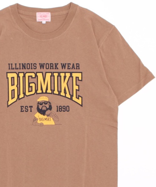BIG MIKE(ビッグマイク)の「BIG MIKE ビッグマイク / MIKE COLLEGE SS TEE 半袖 カレッジプリントTシャツ // 102228601(Tシャツ/カットソー・メンズ・ホワイト/ブラック/オリーブ/キャメル・MEDIUM/LARGE/X-LARGE)」の6枚目の写真