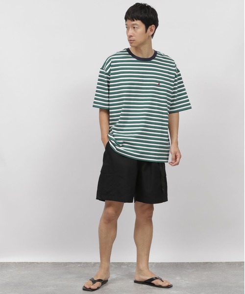 LAKOLE（ラコレ）の「カラーツイルカーゴショーツ / 345691（カーゴパンツ・メンズ・ブラック/オレンジ/アイボリー/グリーン・MEDIUM/LARGE）」の8枚目の写真