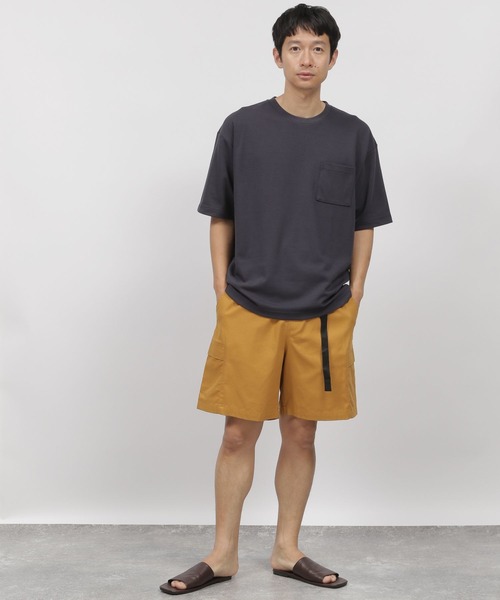 LAKOLE（ラコレ）の「カラーツイルカーゴショーツ / 345691（カーゴパンツ・メンズ・ブラック/オレンジ/アイボリー/グリーン・MEDIUM/LARGE）」の5枚目の写真