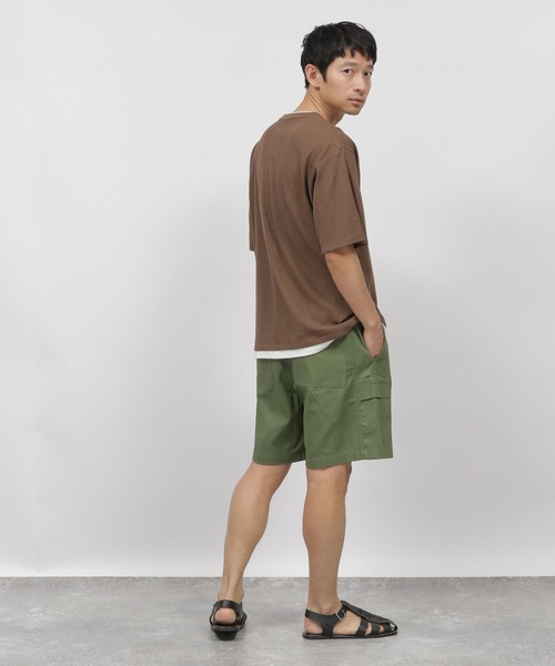 LAKOLE（ラコレ）の「カラーツイルカーゴショーツ / 345691（カーゴパンツ・メンズ・ブラック/オレンジ/アイボリー/グリーン・MEDIUM/LARGE）」の15枚目の写真