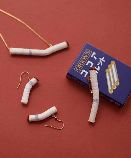 I am I in fact...（アイアムアイインファクト）の「<azusaiio> IAMI 別注 タバコネックレス（ネックレス・レディース・ホワイト・FREE）」の8枚目の写真