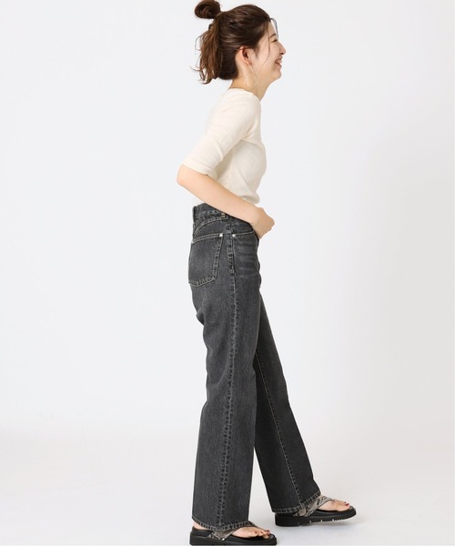 MILLER(ミラー)の「《予約》【Miller/ミラー】 パネルリブ五分袖TEE*(Tシャツ/カットソー・レディース・ナチュラル/グリーン/ピンク・FREE)」の7枚目の写真