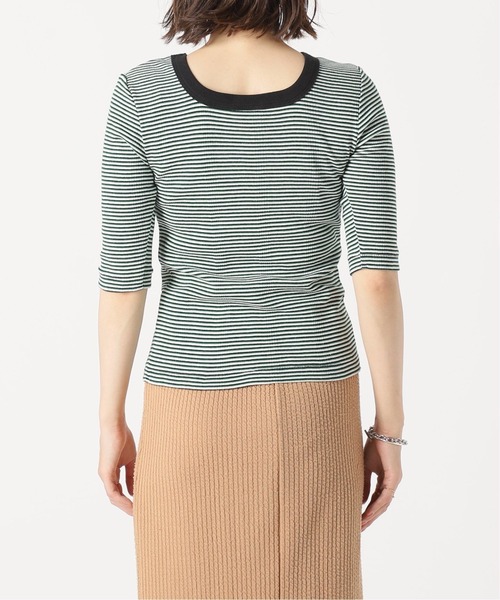 MILLER(ミラー)の「《予約》【Miller/ミラー】 パネルリブ五分袖TEE*(Tシャツ/カットソー・レディース・ナチュラル/グリーン/ピンク・FREE)」の21枚目の写真