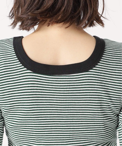 MILLER(ミラー)の「《予約》【Miller/ミラー】 パネルリブ五分袖TEE*(Tシャツ/カットソー・レディース・ナチュラル/グリーン/ピンク・FREE)」の22枚目の写真