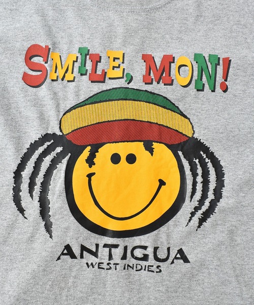 VINTAGE（ヴィンテージ）の「【ヴィンテージ古着】SMILE , MON! プリントTシャツ（Tシャツ/カットソー・メンズ・グレー・X-LARGE）」の3枚目の写真