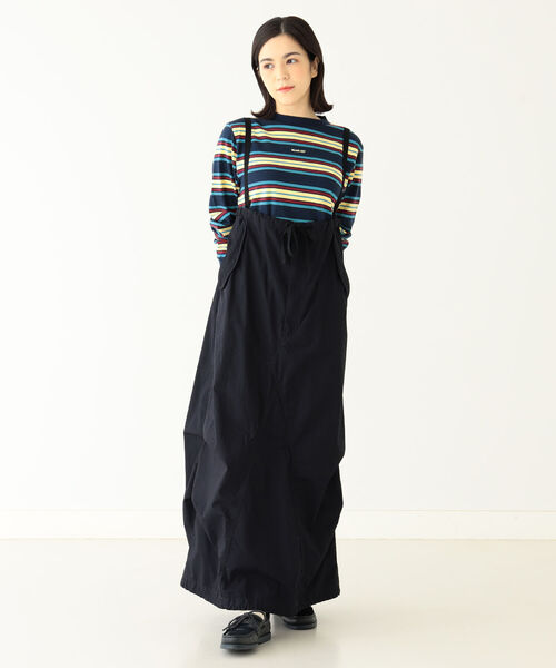 BEAMS BOY（ビームスボーイ）の「BEAMS BOY / ボーイ エンブロイダリー ボーダー ロングスリーブ Tシャツ（Tシャツ/カットソー・レディース・ネイビー/グレー/ホワイト系その他7・1/2）」の14枚目の写真