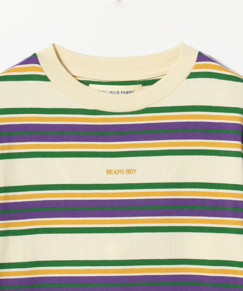 BEAMS BOY（ビームスボーイ）の「BEAMS BOY / ボーイ エンブロイダリー ボーダー ロングスリーブ Tシャツ（Tシャツ/カットソー・レディース・ネイビー/グレー/ホワイト系その他7・1/2）」の18枚目の写真