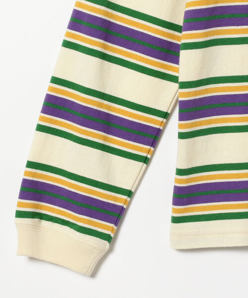 BEAMS BOY（ビームスボーイ）の「BEAMS BOY / ボーイ エンブロイダリー ボーダー ロングスリーブ Tシャツ（Tシャツ/カットソー・レディース・ネイビー/グレー/ホワイト系その他7・1/2）」の15枚目の写真