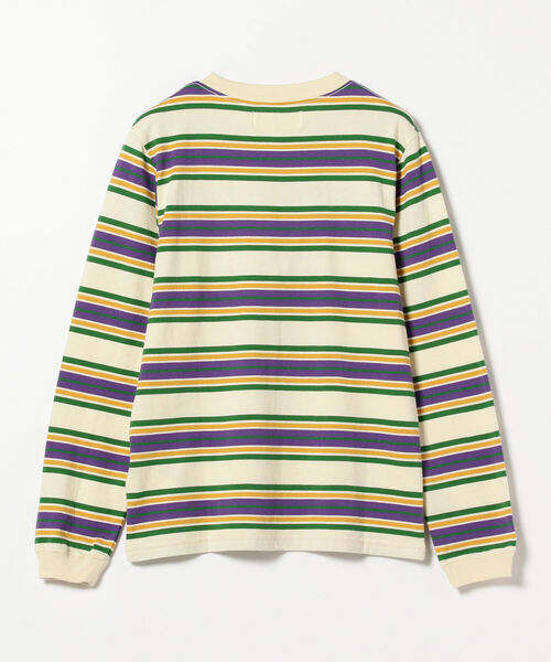 BEAMS BOY（ビームスボーイ）の「BEAMS BOY / ボーイ エンブロイダリー ボーダー ロングスリーブ Tシャツ（Tシャツ/カットソー・レディース・ネイビー/グレー/ホワイト系その他7・1/2）」の12枚目の写真