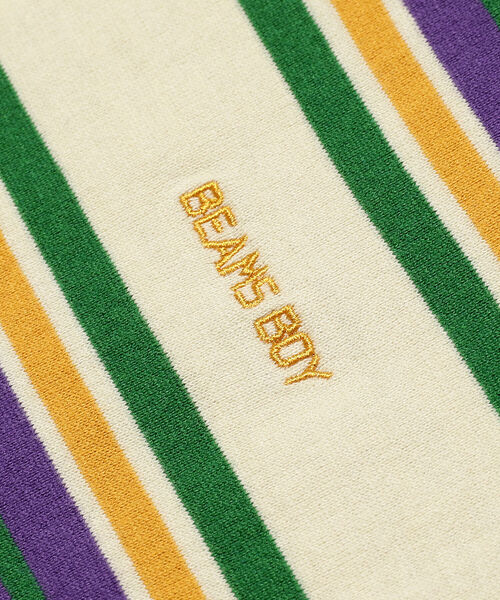 BEAMS BOY（ビームスボーイ）の「BEAMS BOY / ボーイ エンブロイダリー ボーダー ロングスリーブ Tシャツ（Tシャツ/カットソー・レディース・ネイビー/グレー/ホワイト系その他7・1/2）」の19枚目の写真
