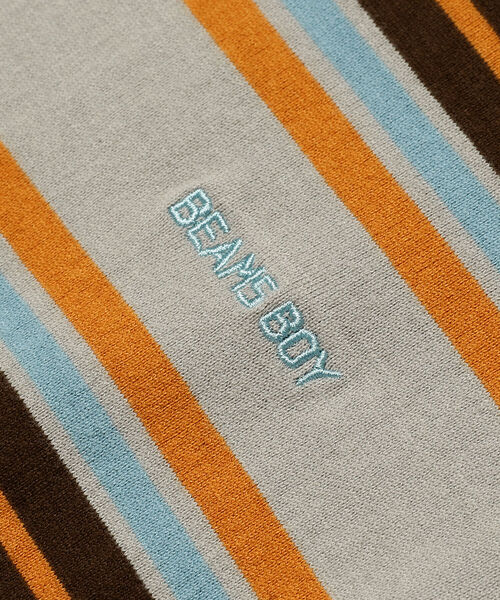 BEAMS BOY（ビームスボーイ）の「BEAMS BOY / ボーイ エンブロイダリー ボーダー ロングスリーブ Tシャツ（Tシャツ/カットソー・レディース・ネイビー/グレー/ホワイト系その他7・1/2）」の6枚目の写真