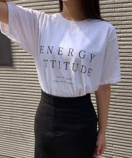 cuorequal(クオレコール)の「ENERGY半袖Tシャツ(ユニセックス)(Tシャツ/カットソー・レディース・ホワイト・LARGE/MEDIUM)」の1枚目の写真