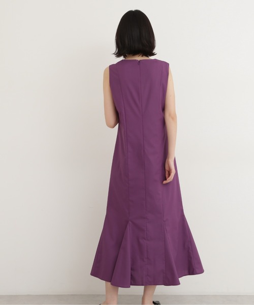 NATURAL BEAUTY BASIC（ナチュラルビューティーベーシック）の「ゴアードマキシワンピース（ワンピース・レディース・オレンジ/ラベンダー/ブラック・MEDIUM）」の10枚目の写真