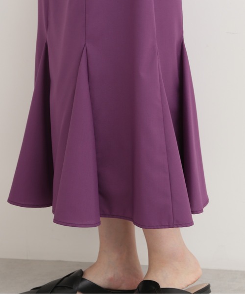 NATURAL BEAUTY BASIC（ナチュラルビューティーベーシック）の「ゴアードマキシワンピース（ワンピース・レディース・オレンジ/ラベンダー/ブラック・MEDIUM）」の16枚目の写真