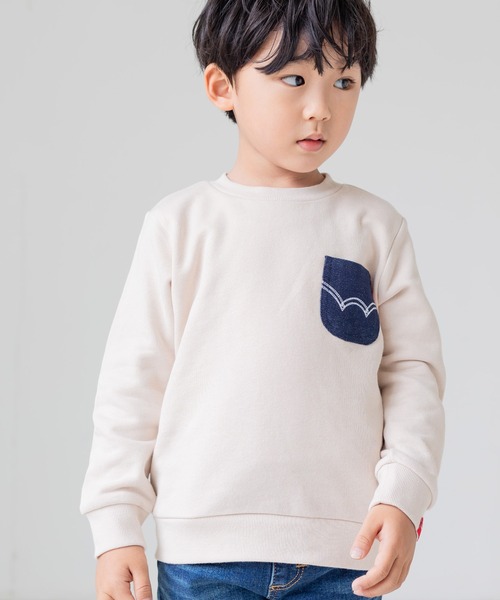 EDWIN（エドウィン）の「EDWIN / エドウィン ロゴトレーナー（スウェット・キッズ・A/F/B/E/D/C・110cm/90cm/130cm/120cm/100cm/80ｃｍ）」の5枚目の写真