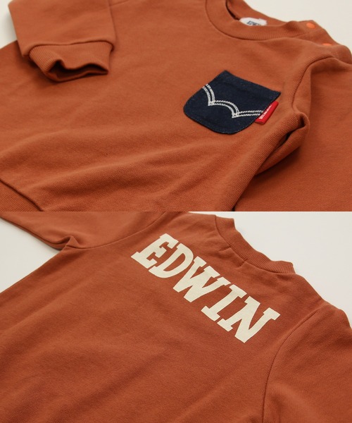 EDWIN（エドウィン）の「EDWIN / エドウィン ロゴトレーナー（スウェット・キッズ・A/F/B/E/D/C・110cm/90cm/130cm/120cm/100cm/80ｃｍ）」の15枚目の写真