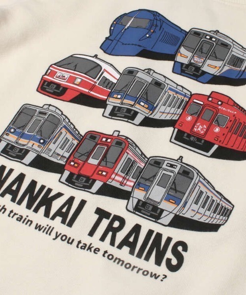 hungry heart(ハングリーハート)の「裏毛南海電車集合トレーナー(スウェット・キッズ・オフホワイト/イエロー・100/110/120/130/140/90)」の5枚目の写真