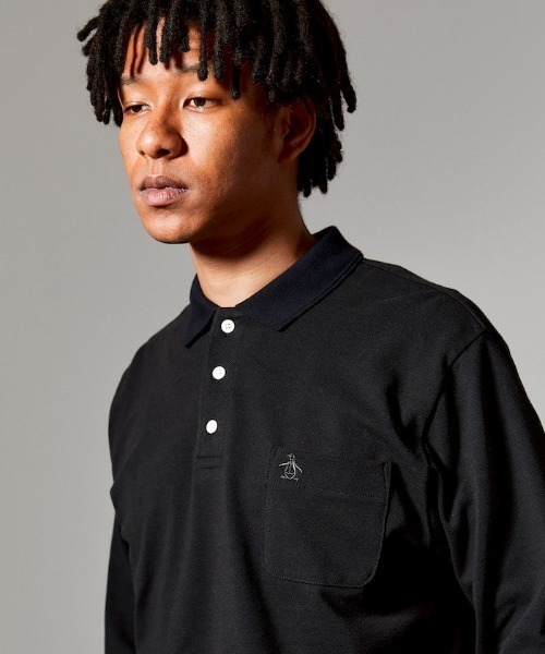 penguin BY MUNSINGWEAR(ペンギン バイ マンシングウェア)の「アクションフリーガセット長袖ポロシャツ メンズ ウェア シャツ ポロシャツ ポロ ライフスタイル カジュアル スポーツウェア マンシング(ポロシャツ・メンズ・ホワイト/ネイビー/ブラック・SMALL/LARGE/X-LARGE/MEDIUM)」の6枚目の写真