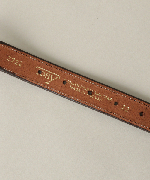 TORY LEATHER(トリーレザー)の「【TORY LEATHER / トリーレザー】 1COTTON Web Belts(ベルト・メンズ・ベージュ/ブラウン・32/34/30)」の5枚目の写真