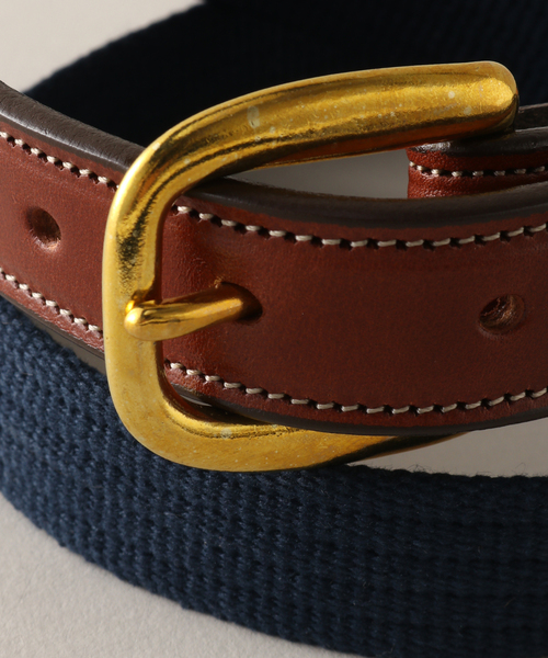 TORY LEATHER(トリーレザー)の「【TORY LEATHER / トリーレザー】 1COTTON Web Belts(ベルト・メンズ・ベージュ/ブラウン・32/34/30)」の7枚目の写真