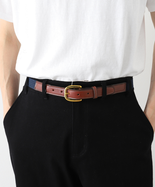 TORY LEATHER(トリーレザー)の「【TORY LEATHER / トリーレザー】 1COTTON Web Belts(ベルト・メンズ・ベージュ/ブラウン・32/34/30)」の8枚目の写真