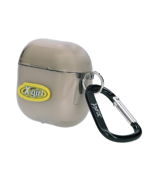 X-girl（エックスガール）の「OVAL LOGO 3rd GENERATION Airpods CASE（スマホグッズ・レディース・クリア/ブラック・ONE SIZE）」の6枚目の写真