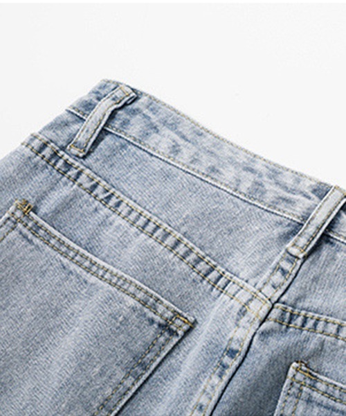 aimoha(アイモハ)の「ストレートワイドデニム(デニムパンツ・メンズ・ブラック/ライトブルー/ネイビー・LARGE/XX-LARGE/MEDIUM/X-LARGE)」の9枚目の写真