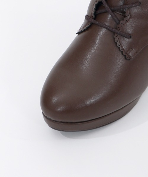 axes femme（アクシーズファム）の「レースアップソックスブーツ（ブーツ・レディース・ブラック/ブラウン・MEDIUM/LARGE）」の3枚目の写真