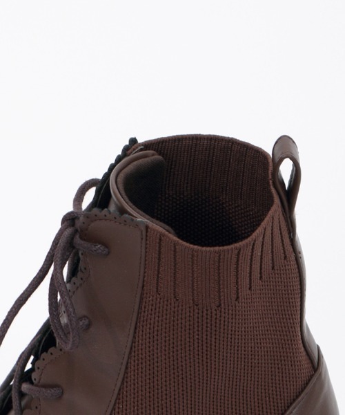 axes femme（アクシーズファム）の「レースアップソックスブーツ（ブーツ・レディース・ブラック/ブラウン・MEDIUM/LARGE）」の15枚目の写真