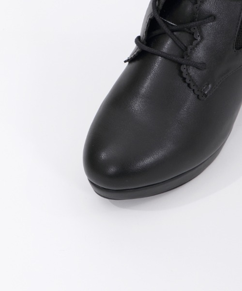 axes femme（アクシーズファム）の「レースアップソックスブーツ（ブーツ・レディース・ブラック/ブラウン・MEDIUM/LARGE）」の16枚目の写真