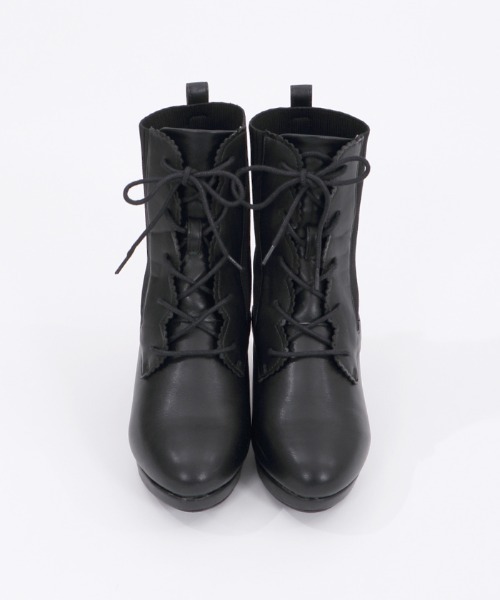 axes femme（アクシーズファム）の「レースアップソックスブーツ（ブーツ・レディース・ブラック/ブラウン・MEDIUM/LARGE）」の5枚目の写真