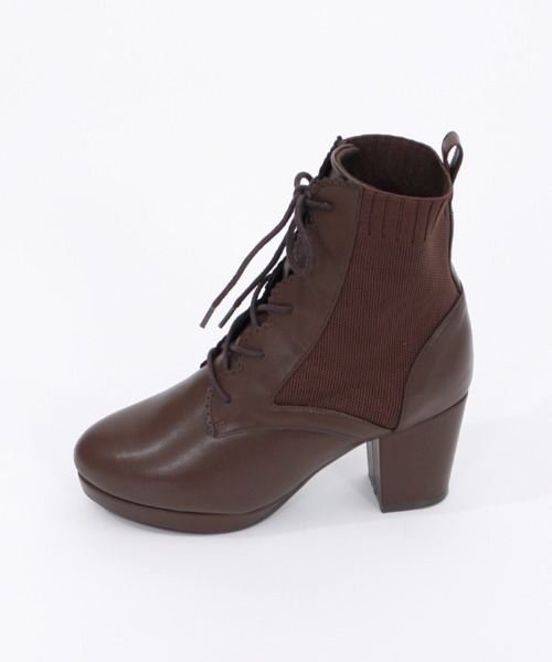 axes femme（アクシーズファム）の「レースアップソックスブーツ（ブーツ・レディース・ブラック/ブラウン・MEDIUM/LARGE）」の17枚目の写真