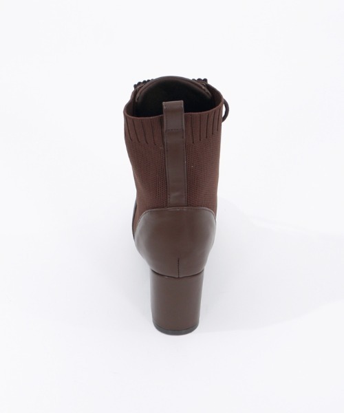 axes femme（アクシーズファム）の「レースアップソックスブーツ（ブーツ・レディース・ブラック/ブラウン・MEDIUM/LARGE）」の22枚目の写真