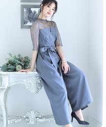 テーパードパンツ フォーマル お呼ばれ ロング丈&結婚式 ビスチェ オールインワン パーティー パンツドレス オケージョンドレス 七五三 ママ お宮参り 学校行事 二次会 成人式