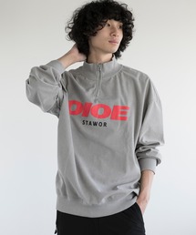 ハーフジップスウェット