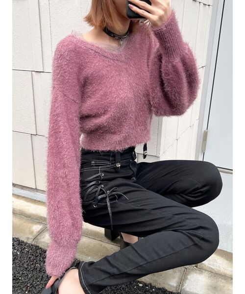 EATME（イートミー）の「サイドレースアップスキニー（デニム