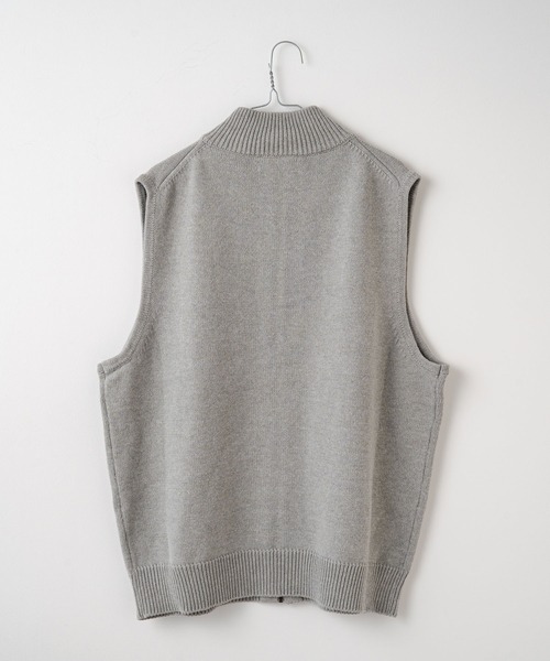 WHIMSIC(ウィムジック)の「【WHIMSIC】ドライビングニットベスト(ベスト・レディース・ブラック/オリーブ/グレー・FREE)」の5枚目の写真