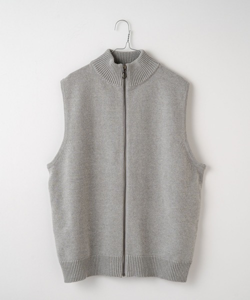 WHIMSIC(ウィムジック)の「【WHIMSIC】ドライビングニットベスト(ベスト・レディース・ブラック/オリーブ/グレー・FREE)」の4枚目の写真