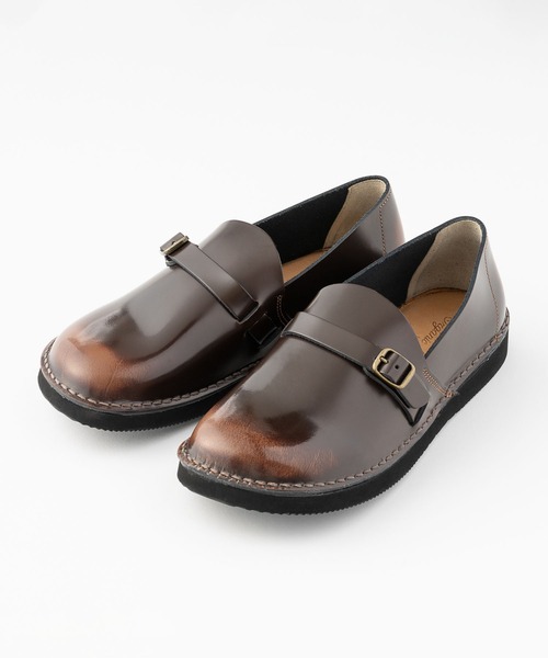 Organic handloom(オーガニックハンドルーム)の「Organic handloom / "BENGAL" レザースリッポン ドレスシューズ(スリッポン・メンズ・ブラック/ブラウン/ダークブラウン/ダークブラウン系/ブラック系・24cm/25cm/23cm/26cm/27cm)」の5枚目の写真