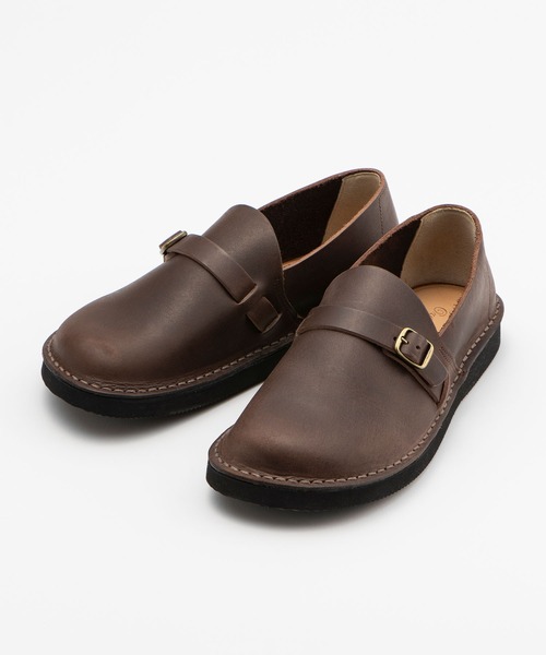 Organic handloom(オーガニックハンドルーム)の「Organic handloom / "BENGAL" レザースリッポン ドレスシューズ(スリッポン・メンズ・ブラック/ブラウン/ダークブラウン/ダークブラウン系/ブラック系・24cm/25cm/23cm/26cm/27cm)」の6枚目の写真