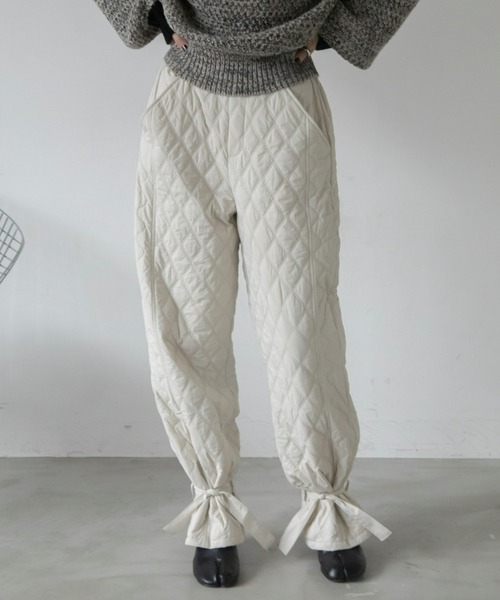 VACANCY（ヴァカンシー）の「中綿キルティング2Wayワイドパンツ（その他パンツ・レディース・アイボリー/ブラック/ブラウン・FREE）」の12枚目の写真