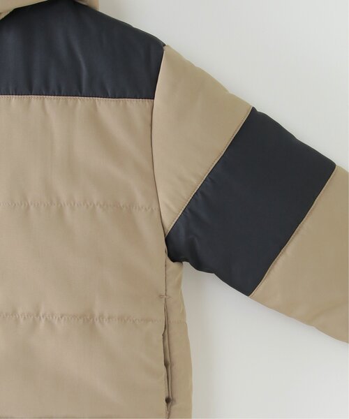 ikka(イッカ)の「フード着脱中綿切り替えジャケット(110~160cm)(ダウンジャケット/コート・キッズ・ダークグリーン/ベージュ・110/120/130/140/150/160)」の5枚目の写真
