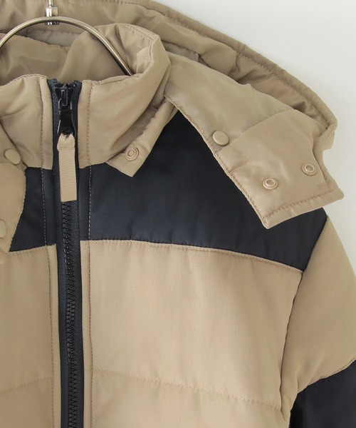 ikka(イッカ)の「フード着脱中綿切り替えジャケット(110~160cm)(ダウンジャケット/コート・キッズ・ダークグリーン/ベージュ・110/120/130/140/150/160)」の19枚目の写真